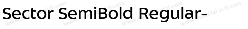 Sector SemiBold Regular字体转换
